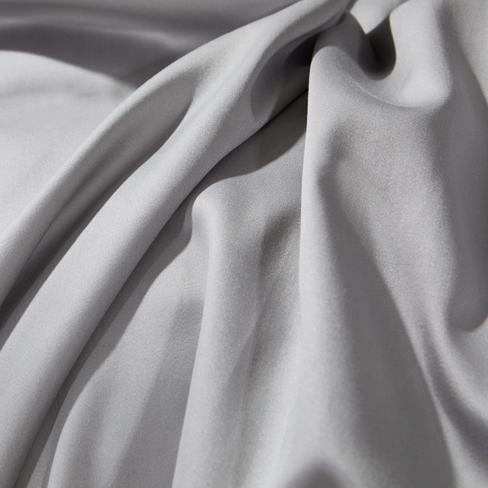 91家纺网 家纺一手货源 找家纺 晶缦 2023新款全棉纯棉60支贡缎长绒棉纯色多规格单品床单 琅夕-奥丁灰