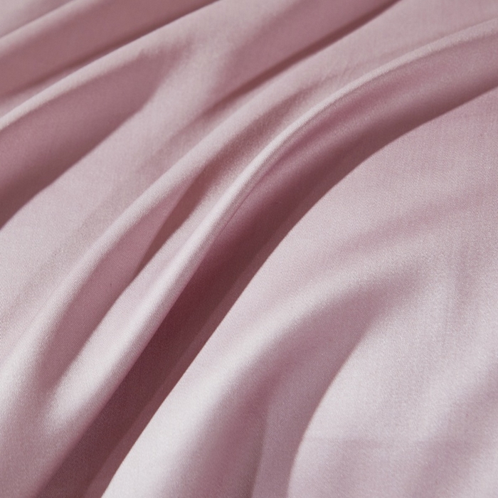 91家纺网 家纺一手货源 找家纺 晶缦 2023新款全棉纯棉60支贡缎长绒棉纯色多规格单品床单 琅夕-粉豆沙