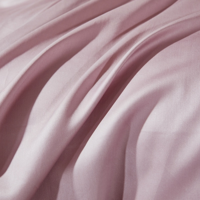91家纺网 家纺一手货源 找家纺 晶缦 2023新款全棉纯棉60支贡缎长绒棉纯色多规格单品床单 琅夕-粉豆沙