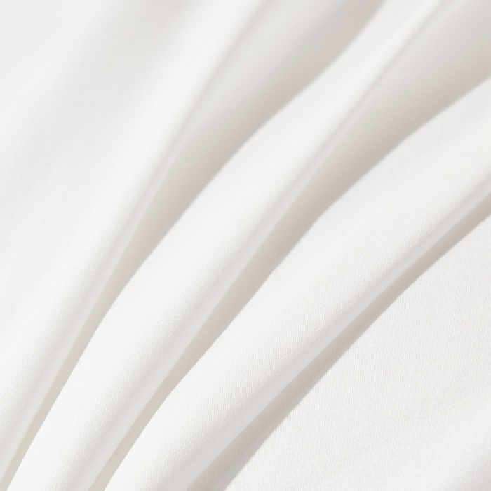 91家纺网 家纺一手货源 找家纺 晶缦 2023新款全棉纯棉60支贡缎长绒棉纯色多规格单品床单 琅夕-本白色