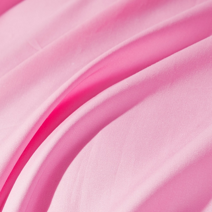 91家纺网 家纺一手货源 找家纺 晶缦 2023新款全棉纯棉60支贡缎长绒棉纯色多规格单品床单 琅夕-粉红色