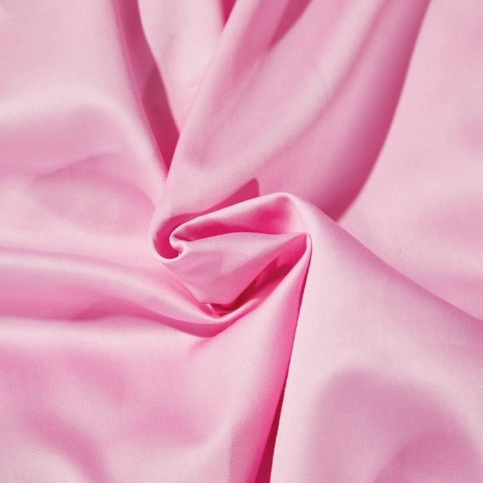 91家纺网 家纺一手货源 找家纺 晶缦 2023新款全棉纯棉60支贡缎长绒棉纯色多规格单品床单 琅夕-粉红色