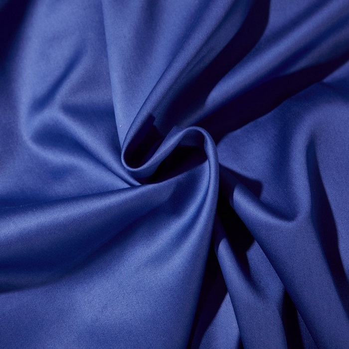 91家纺网 家纺一手货源 找家纺 晶缦 2023新款全棉纯棉60支贡缎长绒棉纯色多规格单品床单 琅夕-克莱因蓝