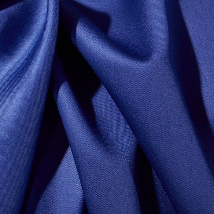 91家纺网 家纺一手货源 找家纺 晶缦 2023新款全棉纯棉60支贡缎长绒棉纯色多规格单品床单 琅夕-克莱因蓝