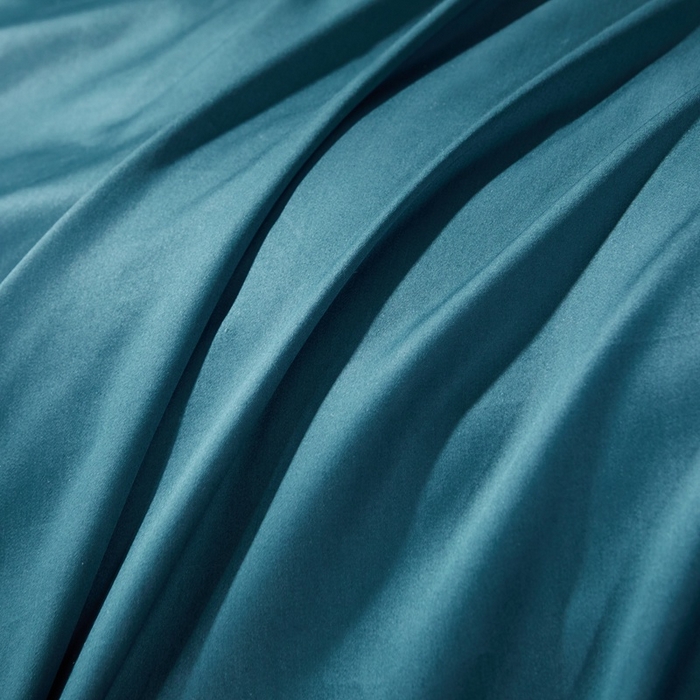 91家纺网 家纺一手货源 找家纺 晶缦 2023新款全棉纯棉60支贡缎长绒棉纯色多规格单品床单 琅夕-猫眼绿