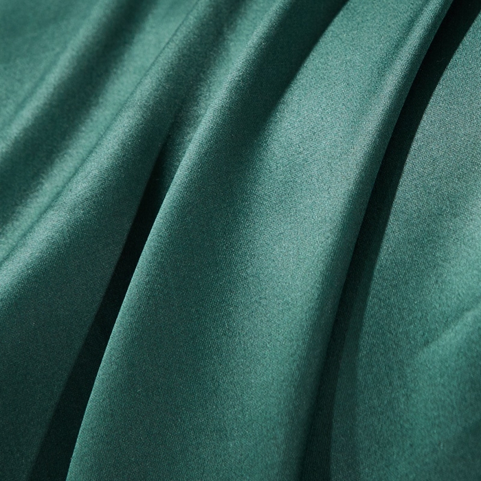 91家纺网 家纺一手货源 找家纺 晶缦 2023新款全棉纯棉60支贡缎长绒棉纯色多规格单品床单 琅夕-墨绿色