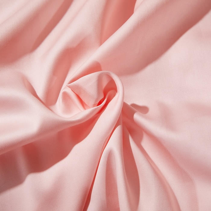 91家纺网 家纺一手货源 找家纺 晶缦 2023新款全棉纯棉60支贡缎长绒棉纯色多规格单品床单 琅夕-浅粉玉