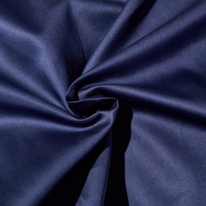 91家纺网 家纺一手货源 找家纺 晶缦 2023新款全棉纯棉60支贡缎长绒棉纯色多规格单品床单 琅夕-丈青色