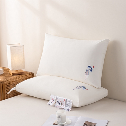 麦肯锡 2023新款棉豆枕系列 枕头枕芯48*74cm 棉豆亲柔羽丝绒枕（中软枕）