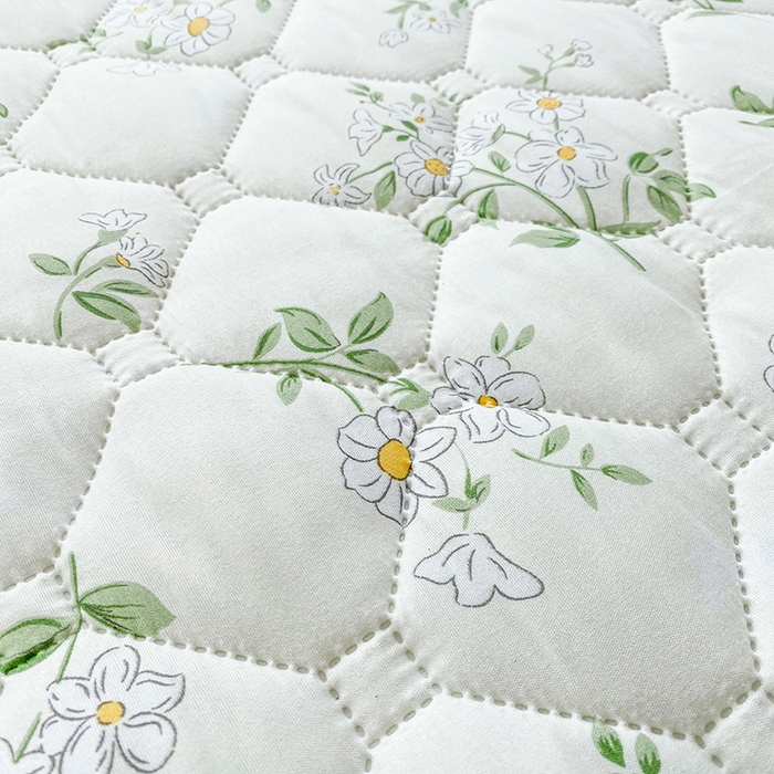 91家纺网 家纺一手货源 找家纺 花言狐语2025新款A类防水床笠隔尿透气席梦思保护套可定制水洗 春意