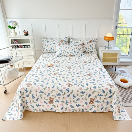 91家纺网 家纺一手货源 找家纺 （总）帛织澜家纺 2025新款12868全棉喷气印花床单单件