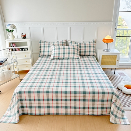 91家纺网 家纺一手货源 找家纺 （总）帛织澜家纺 2025新款12868全棉喷气印花床单单件