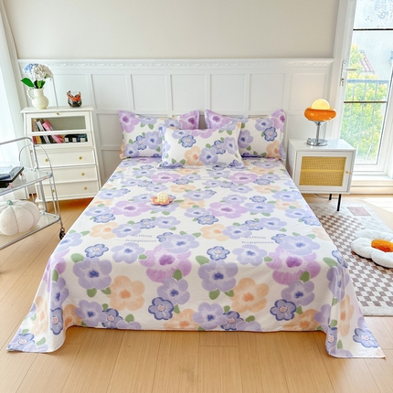 91家纺网 家纺一手货源 找家纺 （总）帛织澜家纺 2025新款12868全棉喷气印花床单单件