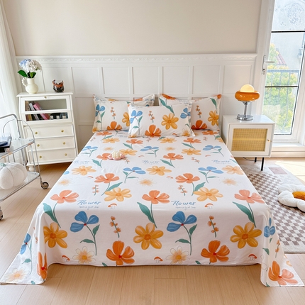 91家纺网 家纺一手货源 找家纺 （总）帛织澜家纺 2025新款12868全棉喷气印花床单单件