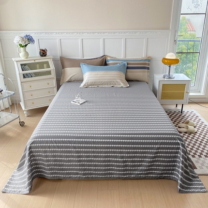 91家纺网 家纺一手货源 找家纺 （总）帛织澜家纺 2025新款12868全棉喷气印花床单单件