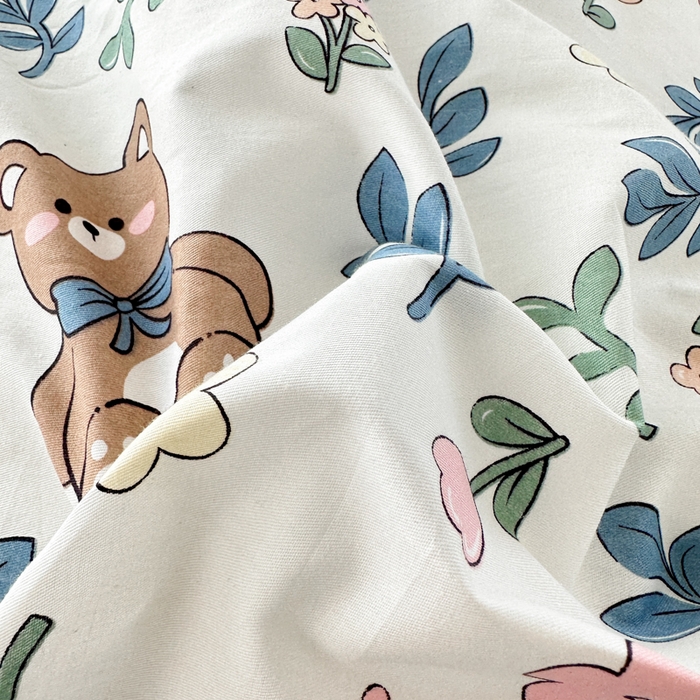 91家纺网 家纺一手货源 找家纺 帛织澜家纺 2025新款12868全棉喷气印花枕套 倍暖初妆