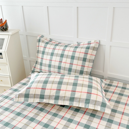 帛织澜家纺 2025新款12868全棉喷气印花枕套 巴黎岛