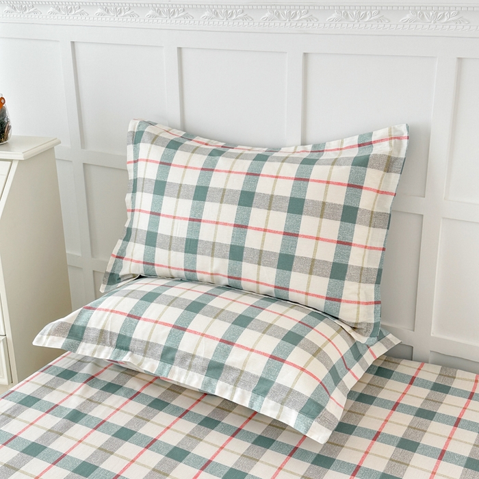 91家纺网 家纺一手货源 找家纺 帛织澜家纺 2025新款12868全棉喷气印花枕套 巴黎岛