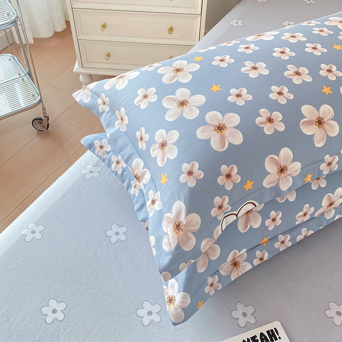 91家纺网 家纺一手货源 找家纺 帛织澜家纺 2025新款12868全棉喷气印花枕套 洛可可