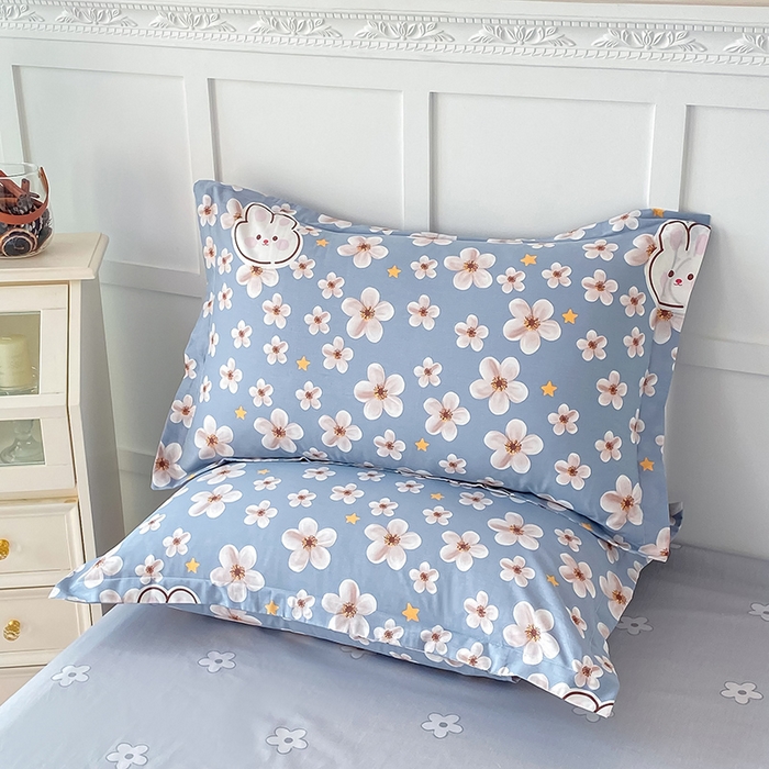 91家纺网 家纺一手货源 找家纺 帛织澜家纺 2025新款12868全棉喷气印花枕套 洛可可