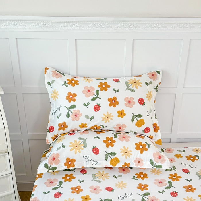 91家纺网 家纺一手货源 找家纺 帛织澜家纺 2025新款12868全棉喷气印花枕套 花期