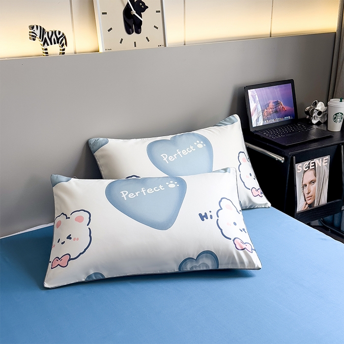 91家纺网 家纺一手货源 找家纺 梦舒羽 2025新款夏凉被空调被可机洗儿童被夏季双人夏被四件套 开心兔