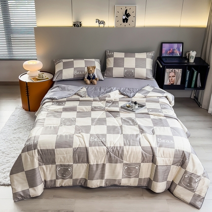 91家纺网 家纺一手货源 找家纺 （总）梦舒羽2025新款夏凉被空调被可机洗儿童被夏季双人夏被四件套