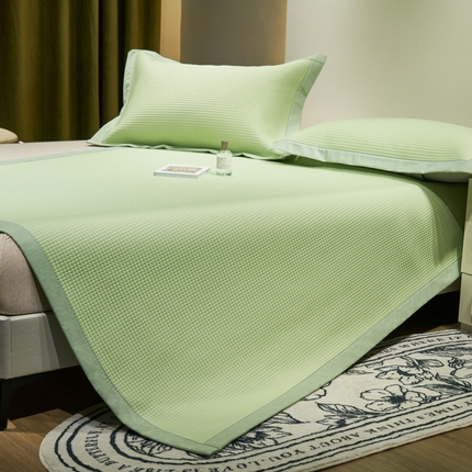 91家纺网 家纺一手货源 找家纺 （总） 春晓 2024新款高端PE科技华夫格凉感席 华夫格凉席