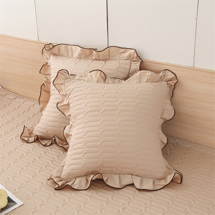 91家纺网 家纺一手货源 找家纺 美优兰 2023新款全棉素色榻榻米垫 秋香驼