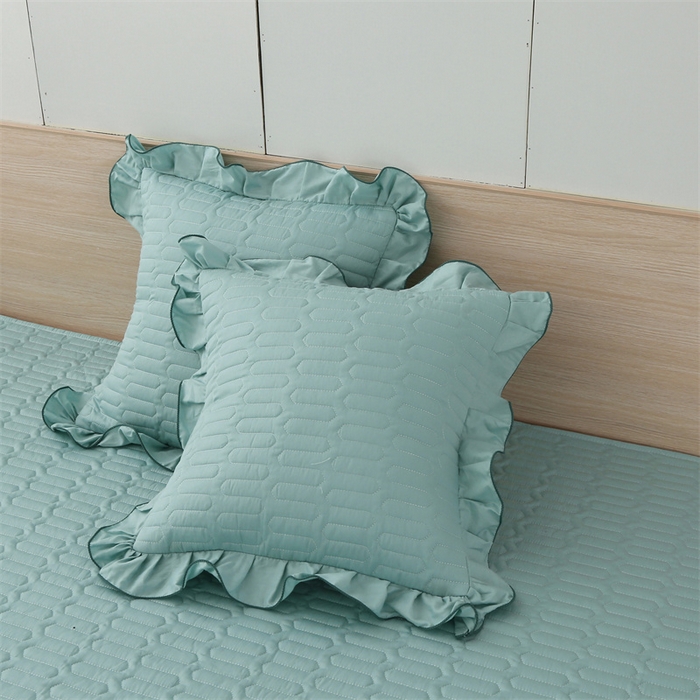 91家纺网 家纺一手货源 找家纺 美优兰 2023新款全棉素色榻榻米垫 绿波