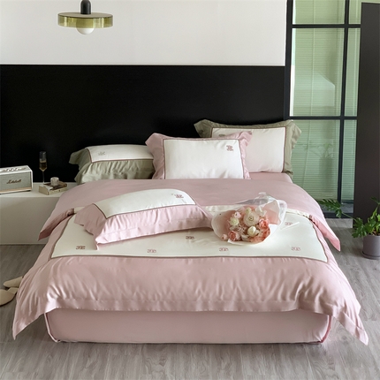 91家纺网 家纺一手货源 找家纺 （总）馨蕊 2023春夏新品LF奥地利兰精天丝高定系列四件套-赫拉