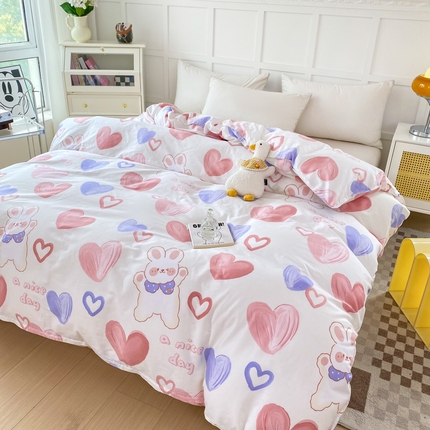 91家纺网 家纺一手货源 找家纺 帛织澜 2025新款全棉被套喷气12868系列纯棉单被套（预留缩水） 奇幻曲AA