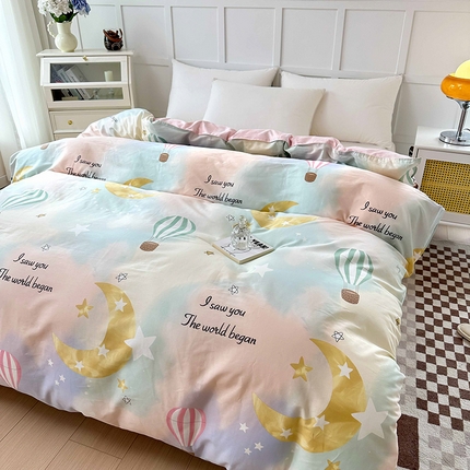 91家纺网 家纺一手货源 找家纺 帛织澜 2025新款全棉被套喷气12868系列纯棉单被套（预留缩水） 洛可可