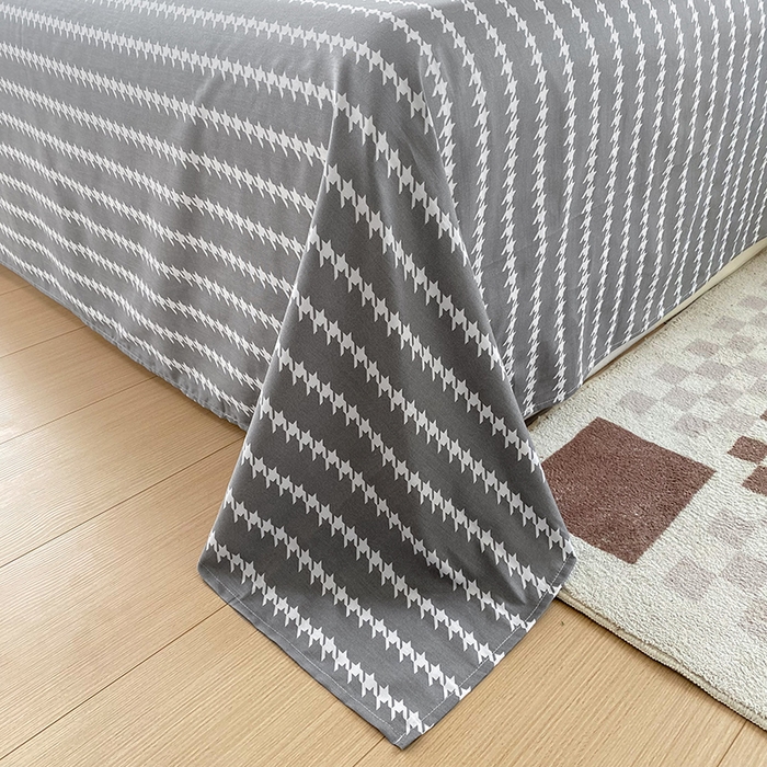 91家纺网 家纺一手货源 找家纺 帛织澜 12868全棉喷气印花四件套 莫兰迪-兰