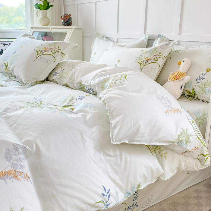 91家纺网 家纺一手货源 找家纺 帛织澜 12868全棉喷气印花四件套 香草集AA