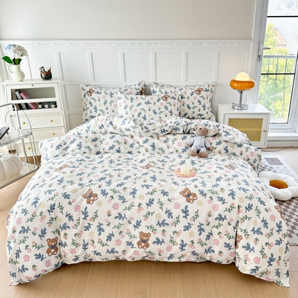 91家纺网 家纺一手货源 找家纺 （总）帛织澜 12868全棉喷气印花四件套