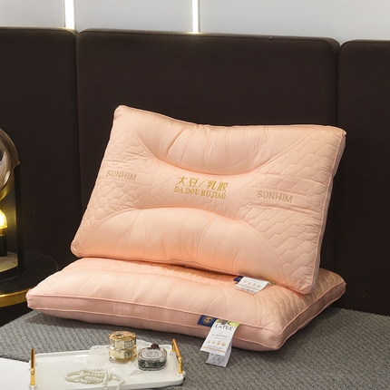 （总）希诺伊 2023新款大豆乳胶护颈3D枕芯枕头不塌陷枕芯助睡眠单人家用枕