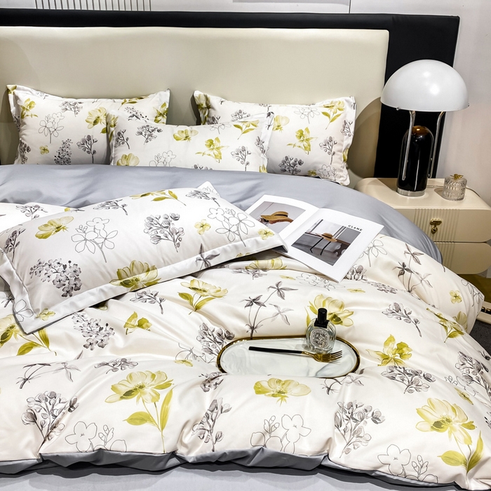 91家纺网 家纺一手货源 找家纺 （总）红日子纺织品 2024新款水洗真丝印花四件套