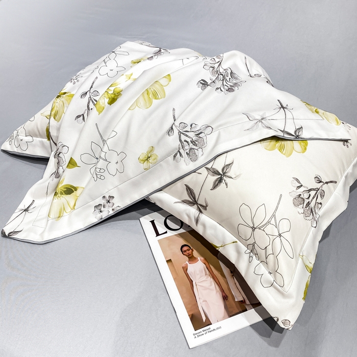 91家纺网 家纺一手货源 找家纺 红日子纺织品 2023新款水洗真丝印花四件套 宁夏