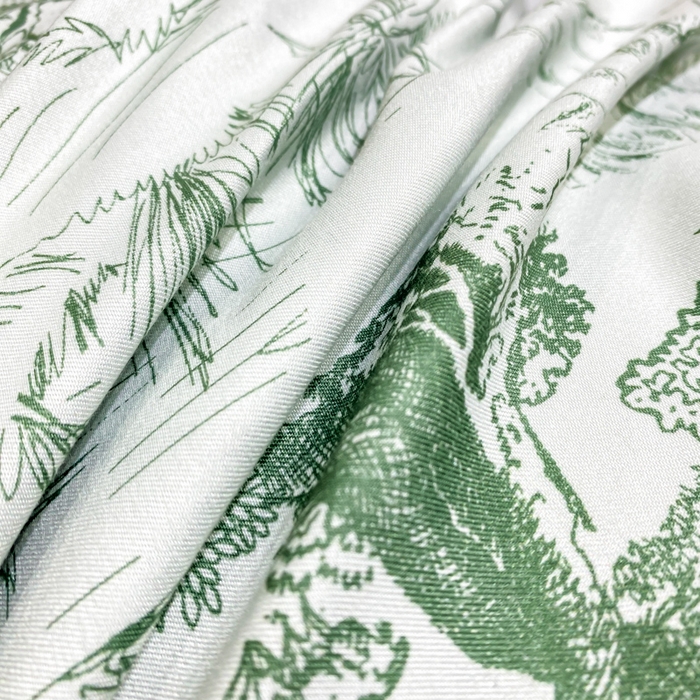 91家纺网 家纺一手货源 找家纺 红日子纺织品 2023新款水洗真丝印花四件套 忆江南