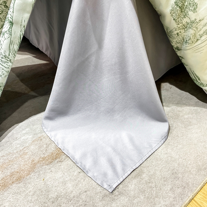 91家纺网 家纺一手货源 找家纺 红日子纺织品 2023新款水洗真丝印花四件套 忆江南