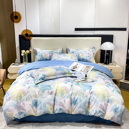 91家纺网 家纺一手货源 找家纺 （总）红日子纺织品 2024新款水洗真丝印花四件套