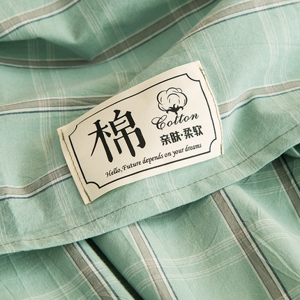 时年 2023新款天丝印花四件套 浅语初开-米