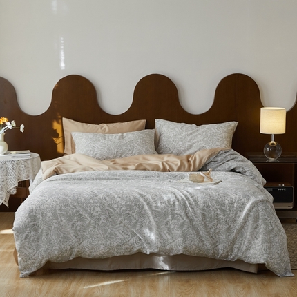 时年 2023新款天丝印花四件套 瑞莎-绿