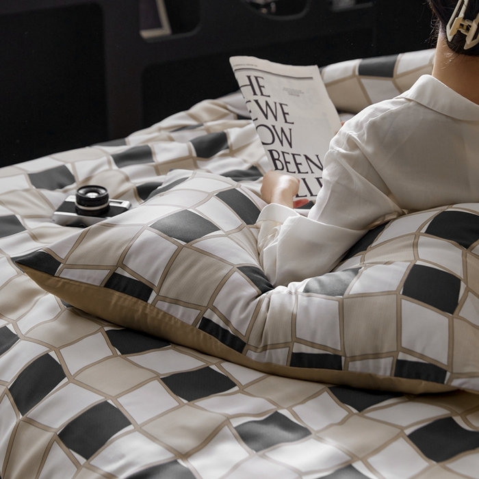 91家纺网 家纺一手货源 找家纺 时年 2023新款天丝印花四件套 至尚