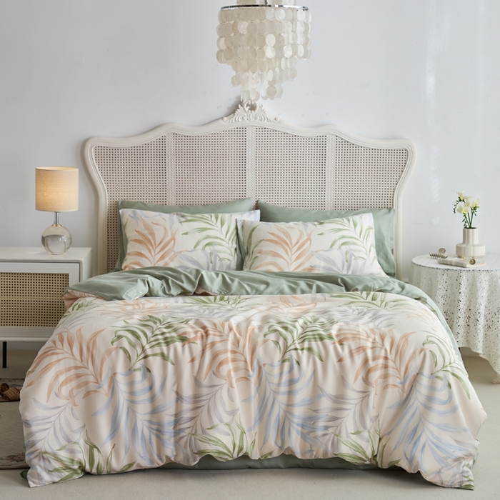 91家纺网 家纺一手货源 找家纺 时年 2023新款天丝印花四件套 赛琳