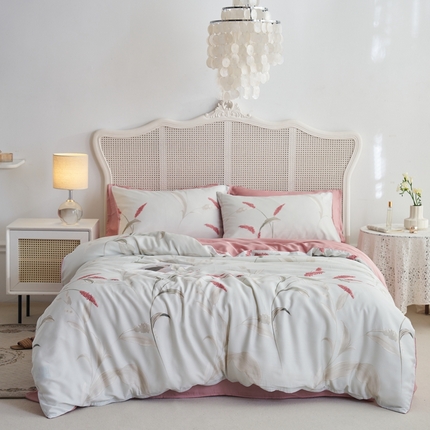 91家纺网 家纺一手货源 找家纺 （总）时年 2023新款天丝印花四件套