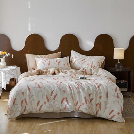 91家纺网 家纺一手货源 找家纺 （总）时年 2023新款天丝印花四件套