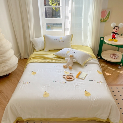 91家纺网 家纺一手货源 找家纺 （总）柚子2023新款莱塞尔夏被四件套