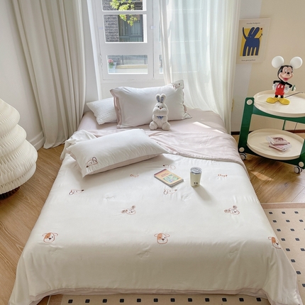 91家纺网 家纺一手货源 找家纺 （总）柚子2023新款莱塞尔夏被四件套